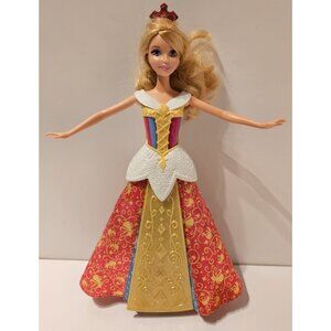 Disney Princess Sleepin Beauty Color Changin Magic Dress Aurora Doll Mattel 2012